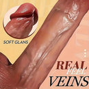 9.1in Auto Heating Vibrating Thrusting Vibrating Real Big Remote Dildo