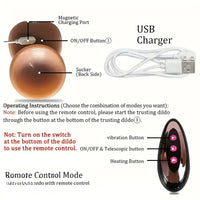 9.1in Auto Heating Vibrating Thrusting Vibrating Real Big Remote Dildo
