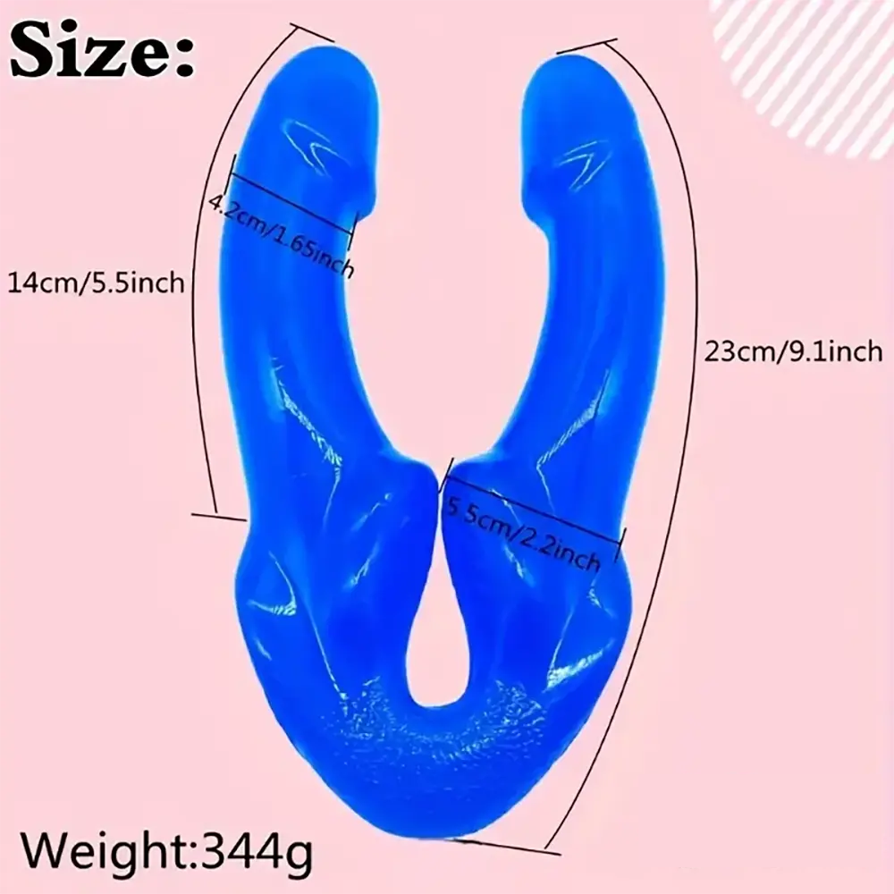 9.1in Double-Ended Big Dildo For Increased Stimulation Women Men