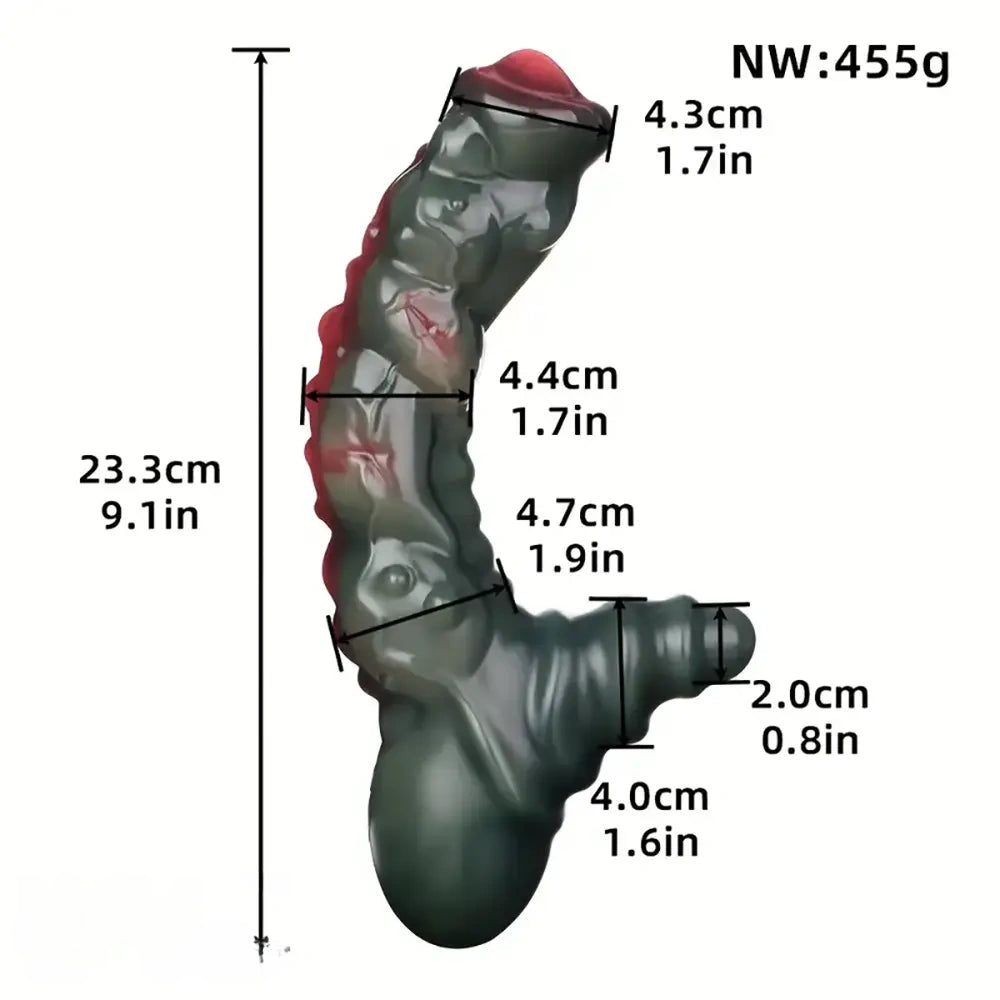9.1in G-spot Orgasm Monster Silicone Dildo Stimulation Flirting Toy