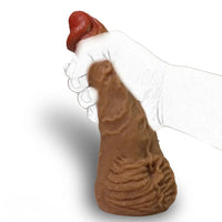 9.1in Realistic Explosive Veins Big Soft Silicone Dildo Suitable For Women Adult