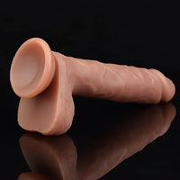 9.1in Silicone Soft Large Dual Density Strap On Dildo For Lesbian