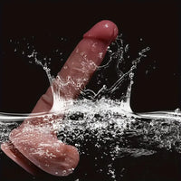 9.1in Silicone Soft Lifelike Dildo For Hands-Free Play With Suction Cup