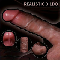 9.1in Soft Big Real Looking Silicone G Spot Skin-Feel Texture Dildo