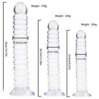 9.21in 11.29in 14.17in Strap-on Big Anal Plug Dildo For Lesbian