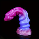 9.21in Colorful Soft Shaped Liquid Silicone Monster Fantasy Dildo