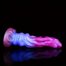 9.21in Colorful Soft Shaped Liquid Silicone Monster Fantasy Dildo