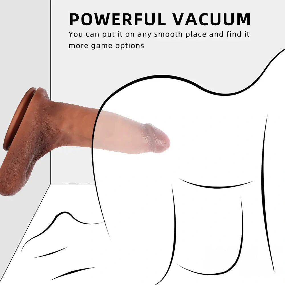 9.25in 10.23in Premium Soft Liquid Silicone Big Real Dildo For Women
