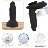 9.25in 10.23in Premium Soft Liquid Silicone Big Real Dildo For Women