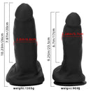 9.25in 10.23in Premium Soft Liquid Silicone Big Real Dildo For Women