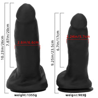 9.25in 10.23in Premium Soft Liquid Silicone Big Real Dildo For Women