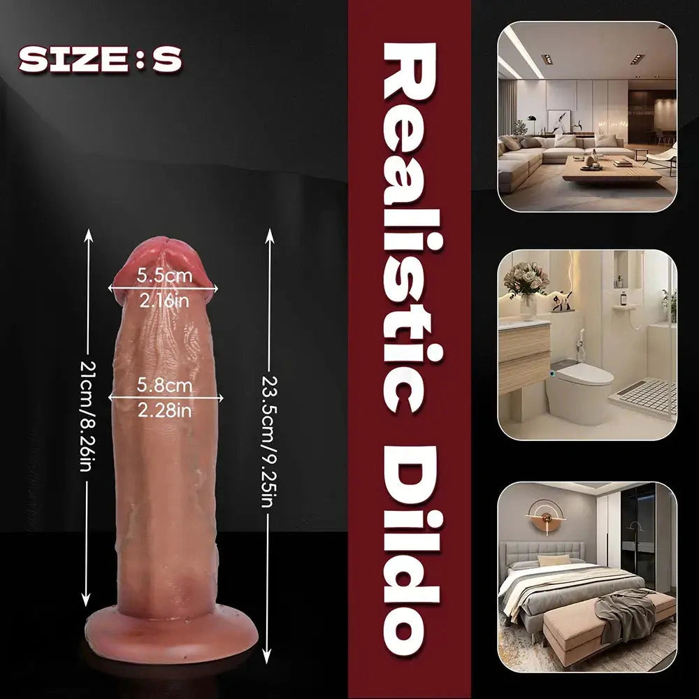 9.25in 10.82in 12.79in Big Head Egg Free Silicone Real Dildo For Female