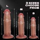 9.25in 10.82in 12.79in Big Head Egg Free Silicone Real Dildo For Female