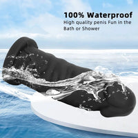 9.25in 11.02in 12.2in Super Big Silicone Soft Black Mushroom Head Dildo