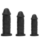 9.25in 11.02in 12.2in Super Big Silicone Soft Black Mushroom Head Dildo