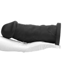 9.25in 11.02in 12.2in Super Big Silicone Soft Black Mushroom Head Dildo