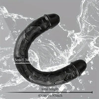 9.25in 12.6in 16.93in Long Double Head Dildo Flexible Realistic Dildo