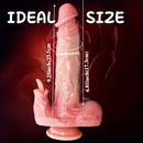 9.25in 5in1 Auto Heating Thrusting Rocking Vibrating Remote Control Dildo
