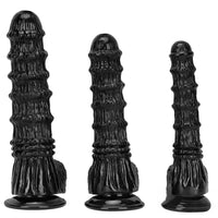 9.25in 9.64in 11.02in Big Thick Black Dildo BDSM Horse Penis Sex Toy