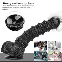 9.25in 9.64in 11.02in Big Thick Black Dildo BDSM Horse Penis Sex Toy