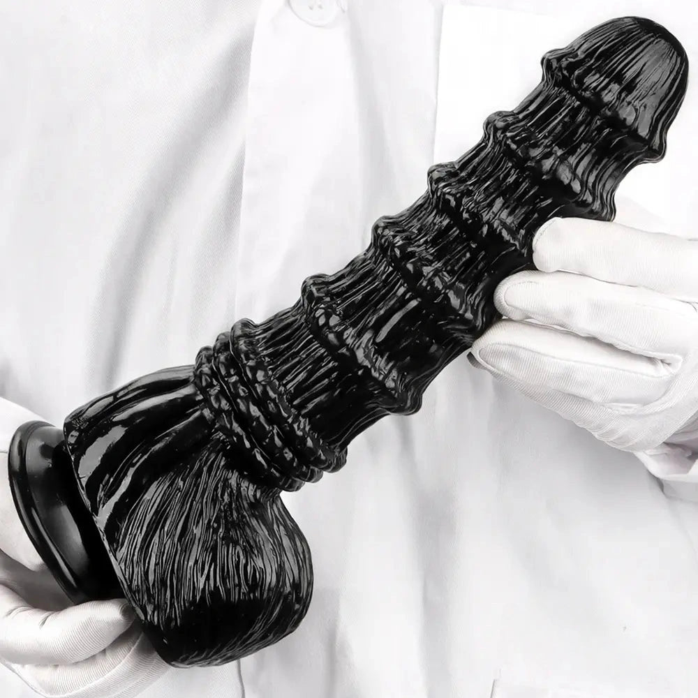 9.25in 9.64in 11.02in Big Thick Black Dildo BDSM Horse Penis Sex Toy