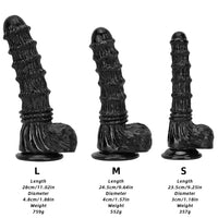 9.25in 9.64in 11.02in Big Thick Black Dildo BDSM Horse Penis Sex Toy