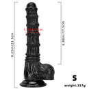 9.25in 9.64in 11.02in Big Thick Black Dildo BDSM Horse Penis Sex Toy