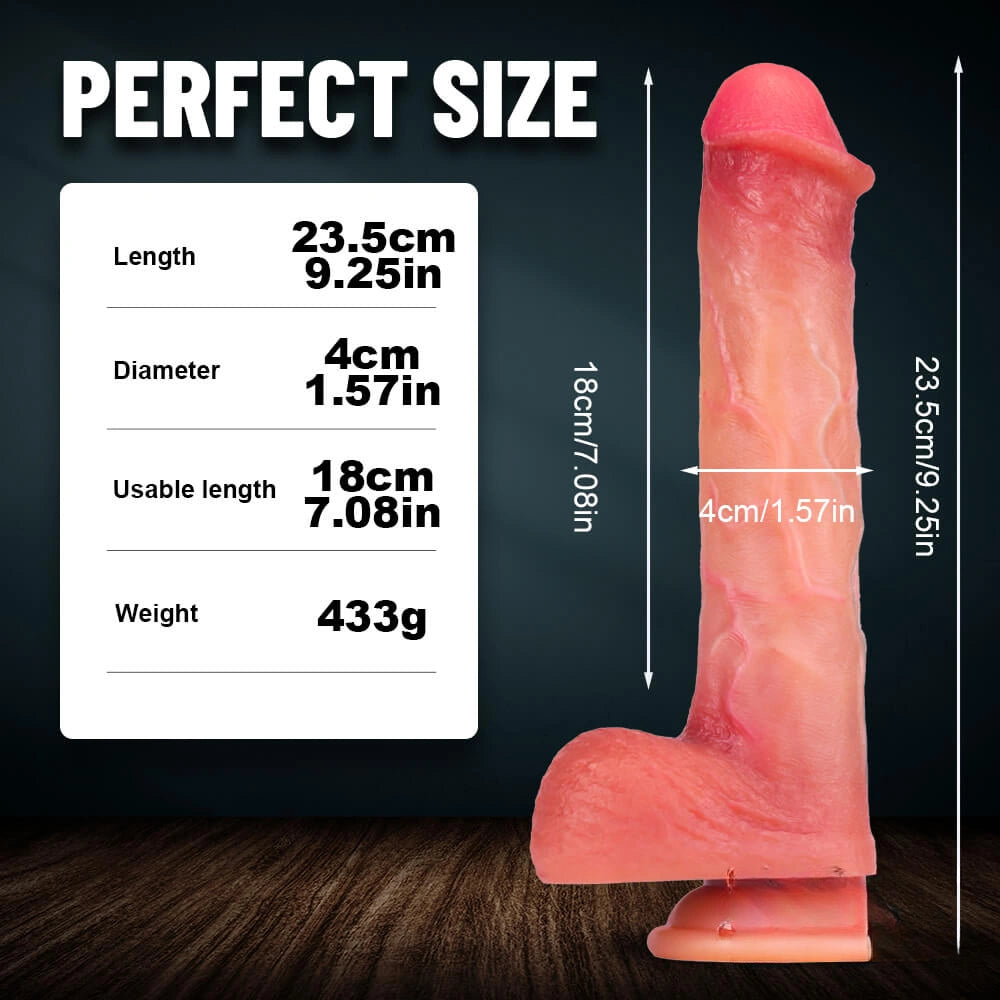 9.25in Big Anal Lifelike Dildo Realistic Penis Sex Toy For Woman