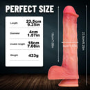 9.25in Big Anal Lifelike Dildo Realistic Penis Sex Toy For Woman