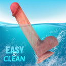 9.25in Big Anal Lifelike Dildo Realistic Penis Sex Toy For Woman