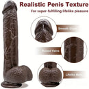 9.25in Big PVC Ebony Real Dildo For Women G Spot Stimulator Toy