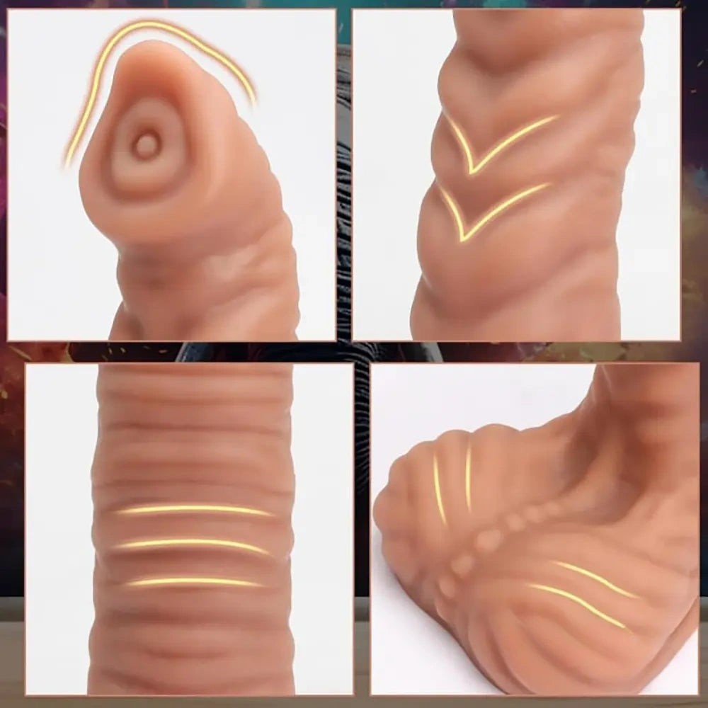 9.25in Big Silicone Soft Animal Elephant Trunk Dildo For Sex Play