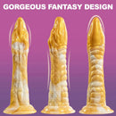 9.25in Big Thrusting Vibrating Fantasy Snake Realistic Thick Anal Dildo