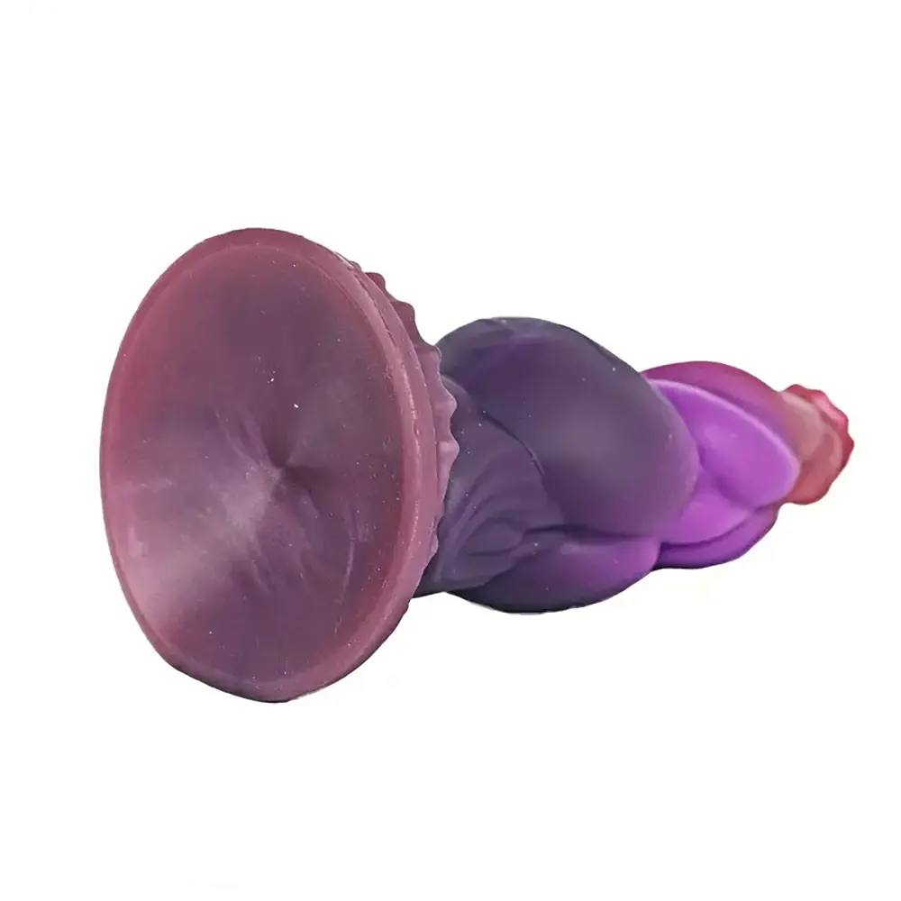 9.25in Fantasy Animal Shaped Knot Monster Silicone Soft Dog Dildo