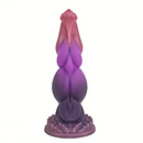 9.25in Fantasy Animal Shaped Knot Monster Silicone Soft Dog Dildo