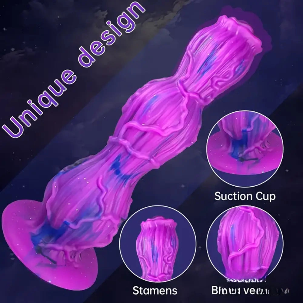 9.25in Fantasy Silicone Soft Big Dildo Women Vagina Masturbator