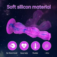 9.25in Fantasy Silicone Soft Big Dildo Women Vagina Masturbator