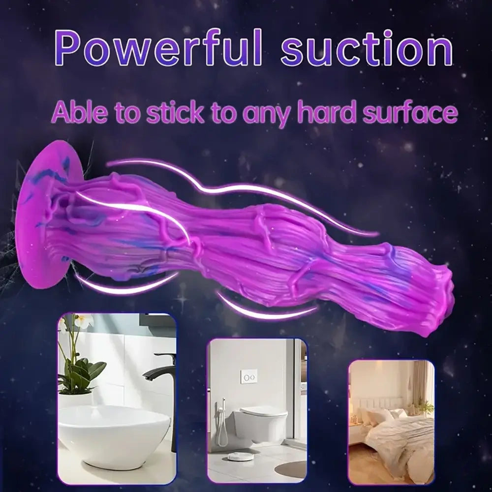 9.25in Fantasy Silicone Soft Big Dildo Women Vagina Masturbator