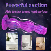 9.25in Fantasy Silicone Soft Big Dildo Women Vagina Masturbator