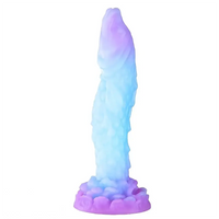 9.25in Fish Women Glowing Big Silicone Dildo With Suction Cup