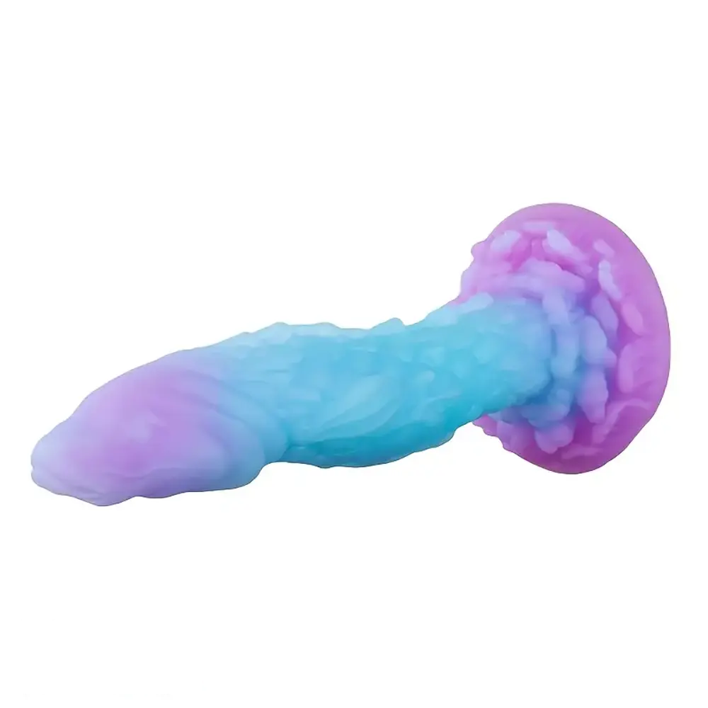 9.25in Fish Women Glowing Big Silicone Dildo With Suction Cup