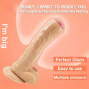 9.25in Foreskin Uncut Realistic Dildo For Vaginal Massage G-Spot