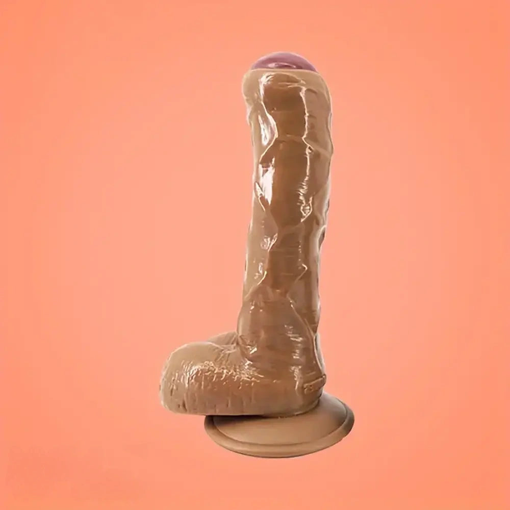 9.25in Foreskin Uncut Realistic Dildo For Vaginal Massage G-Spot