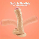 9.25in Foreskin Uncut Realistic Dildo For Vaginal Massage G-Spot