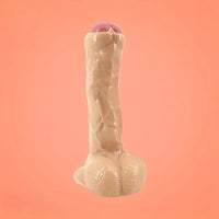 9.25in Foreskin Uncut Realistic Dildo For Vaginal Massage G-Spot