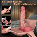 9.25in Hollow Penis Dildo Sleeve Silicone Soft Pants For Hands-Free Play