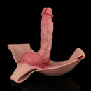 9.25in Hollow Penis Dildo Sleeve Silicone Soft Pants For Hands-Free Play