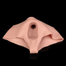 9.25in Hollow Penis Dildo Sleeve Silicone Soft Pants For Hands-Free Play