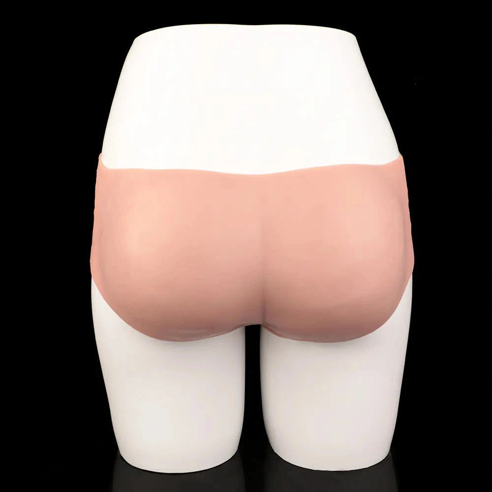 9.25in Hollow Penis Dildo Sleeve Silicone Soft Pants For Hands-Free Play
