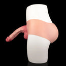 9.25in Hollow Penis Dildo Sleeve Silicone Soft Pants For Hands-Free Play